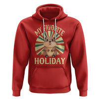 Cute Groundhog Retro My Favorite Holiday Hoodie - Wonder Print Shop