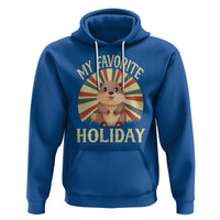 Cute Groundhog Retro My Favorite Holiday Hoodie - Wonder Print Shop