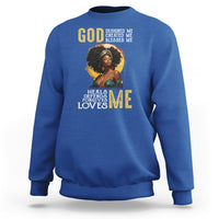 Black History Month Sweatshirt African Women God Designed Created Blessed Me - Wonder Print Shop