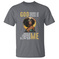 Black History Month T Shirt African Women God Designed Created Blessed Me - Wonder Print Shop