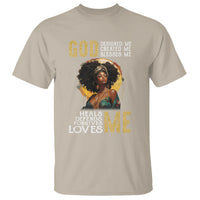 Black History Month T Shirt African Women God Designed Created Blessed Me - Wonder Print Shop