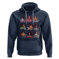 Black History Month Hoodie Reading Book African Melanin Women Girls - Wonder Print Shop