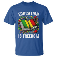 Black History Month T Shirt Education Is Freedom Reading Books Teacher - Wonder Print Shop