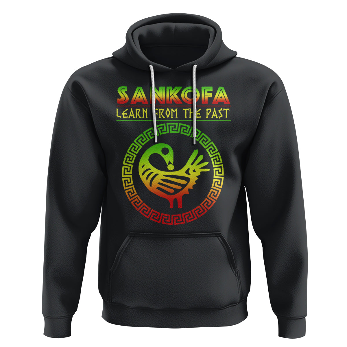 Black History Month Hoodie Sankofa Learn From The Past African Bird - Wonder Print Shop
