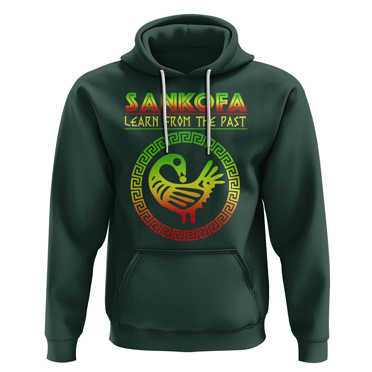 Black History Month Hoodie Sankofa Learn From The Past African Bird - Wonder Print Shop
