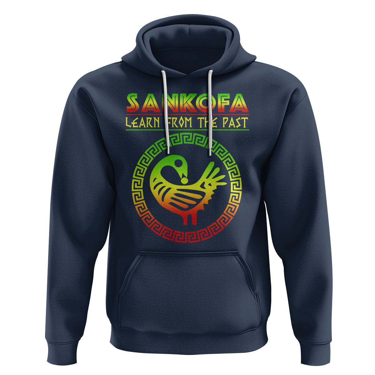 Black History Month Hoodie Sankofa Learn From The Past African Bird - Wonder Print Shop