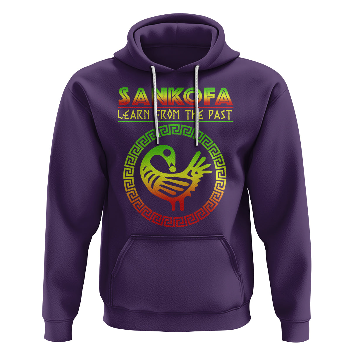 Black History Month Hoodie Sankofa Learn From The Past African Bird - Wonder Print Shop