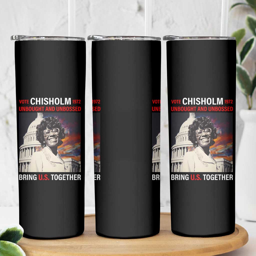 Shirley Chisholm Skinny Tumbler Unbought And Unbossed Bring U.S. Together Black History Month