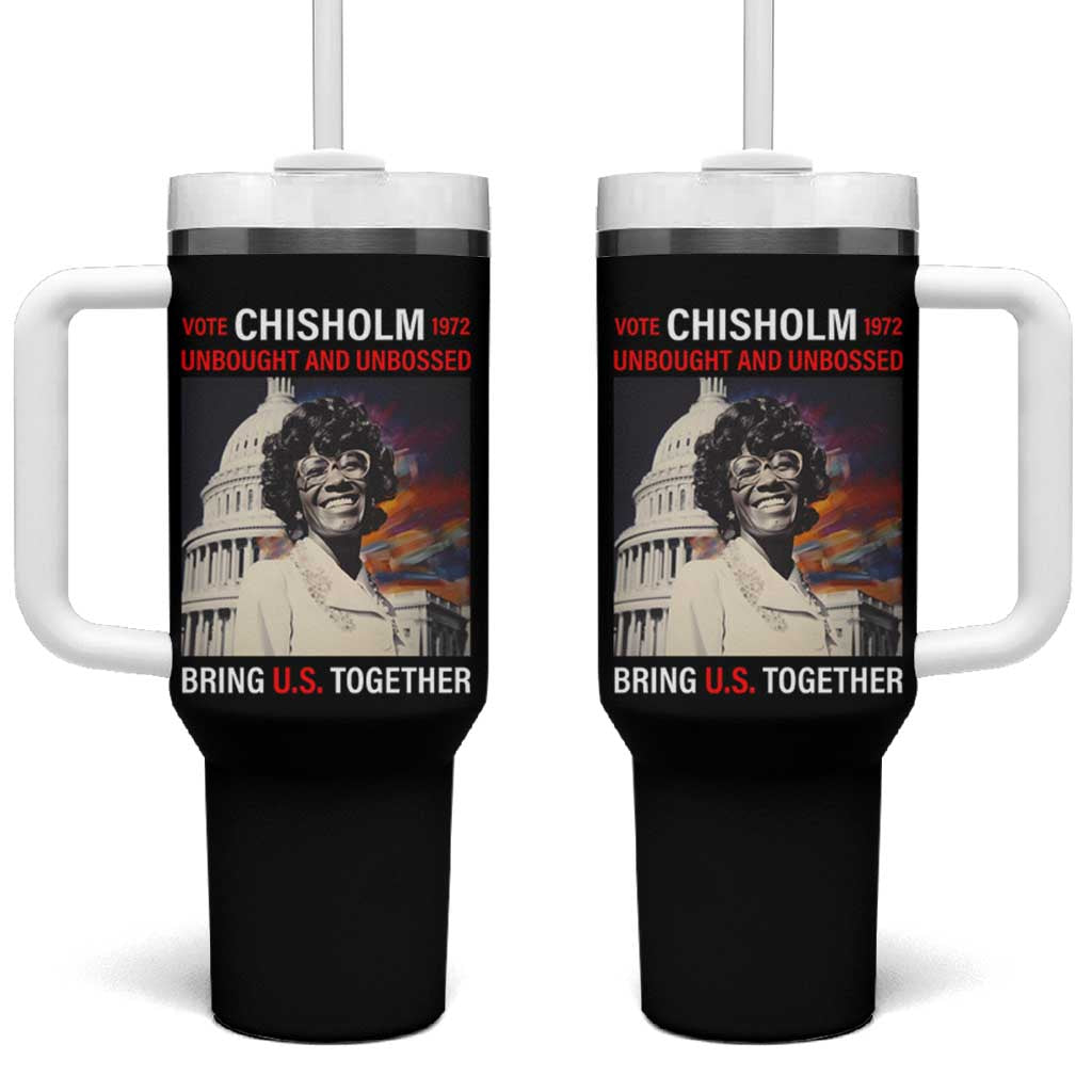 Shirley Chisholm Tumbler With Handle Unbought And Unbossed Bring U.S. Together Black History Month