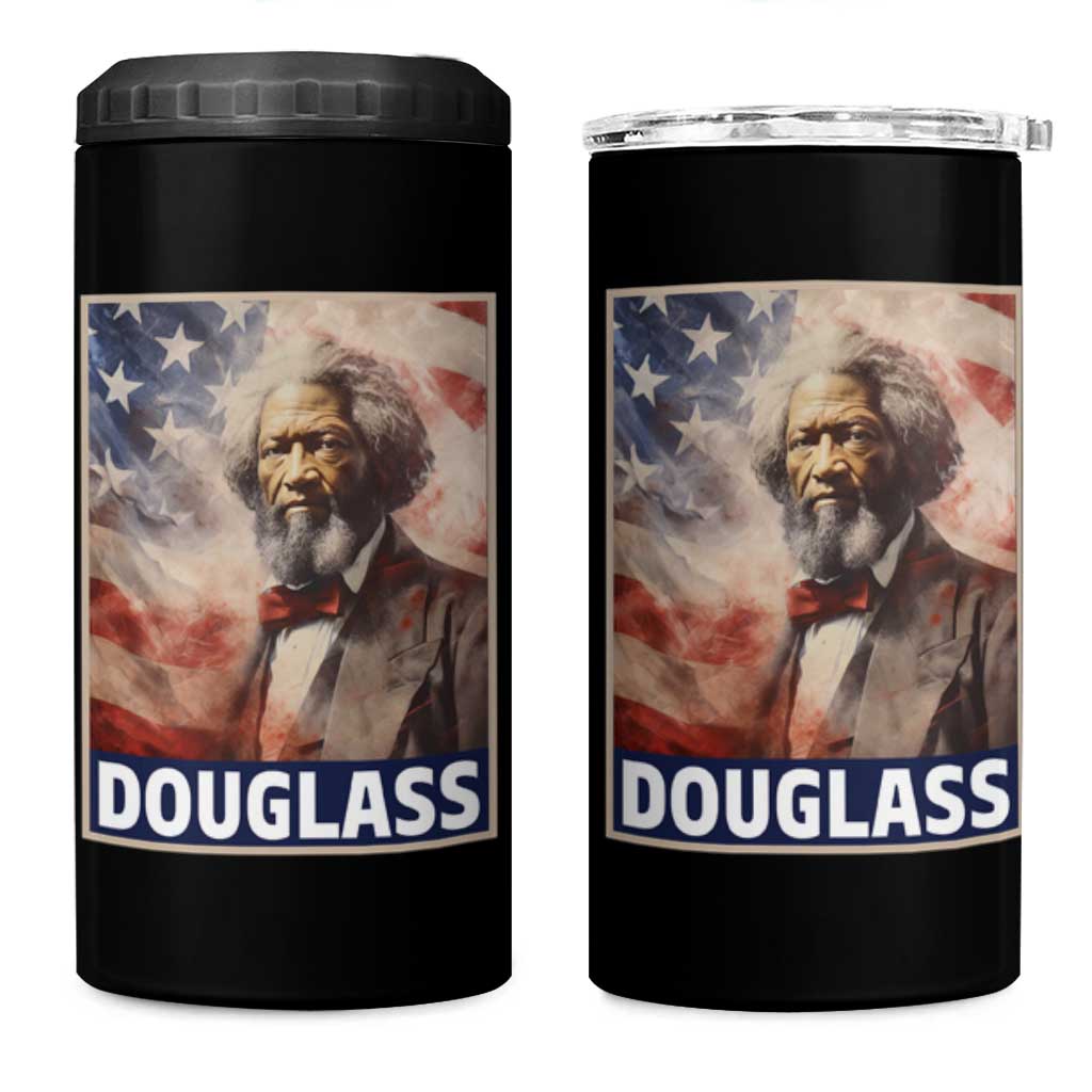 Frederick Douglass 4 in 1 Can Cooler Tumbler African American Hero Black History Month