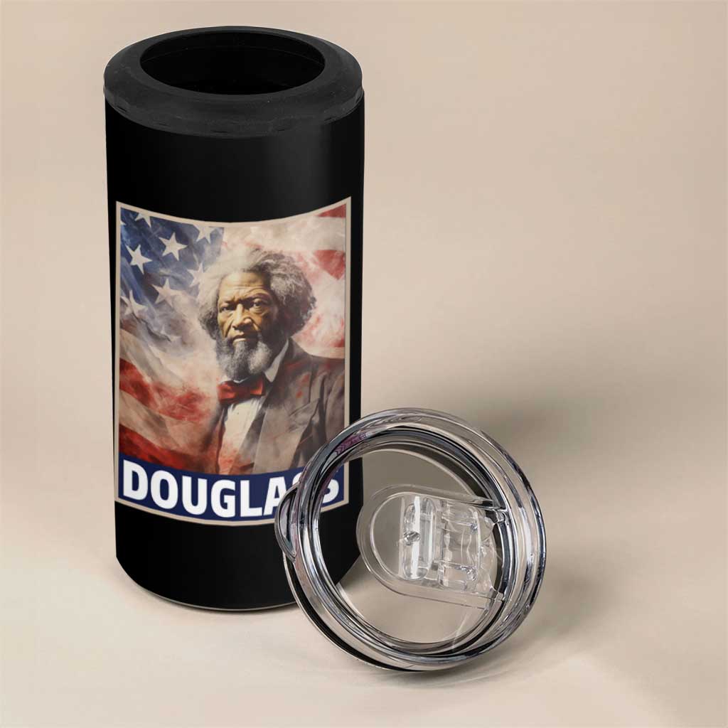 Frederick Douglass 4 in 1 Can Cooler Tumbler African American Hero Black History Month
