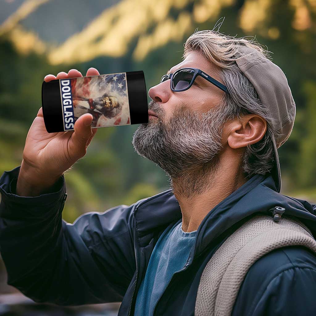 Frederick Douglass 4 in 1 Can Cooler Tumbler African American Hero Black History Month