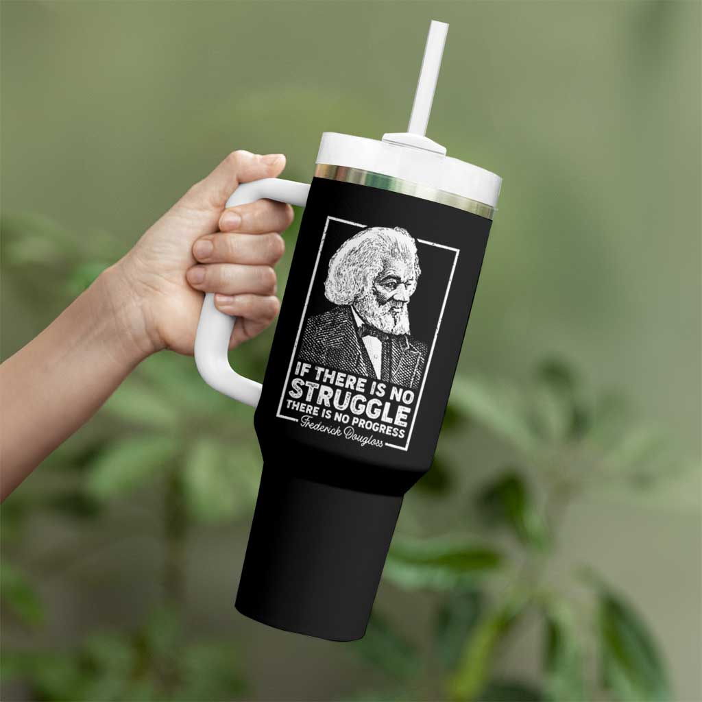 Frederick Douglass Tumbler With Handle If There Is No Struggle There Is No Progress Black History Month
