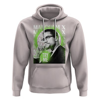Malcolm X Hoodie Try Me Aesthetic Art Black History Month - Wonder Print Shop