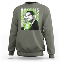 Malcolm X Sweatshirt Try Me Aesthetic Art Black History Month - Wonder Print Shop