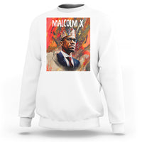 Malcolm X Sweatshirt King Hip Hop Aesthetic Art Black History Month - Wonder Print Shop