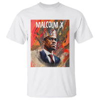 Malcolm X T Shirt King Hip Hop Aesthetic Art Black History Month - Wonder Print Shop