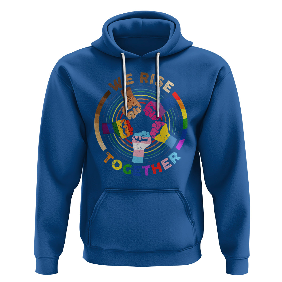 Black History Month Hoodie We Rise Together Equality Awesome Melanin LGBT - Wonder Print Shop