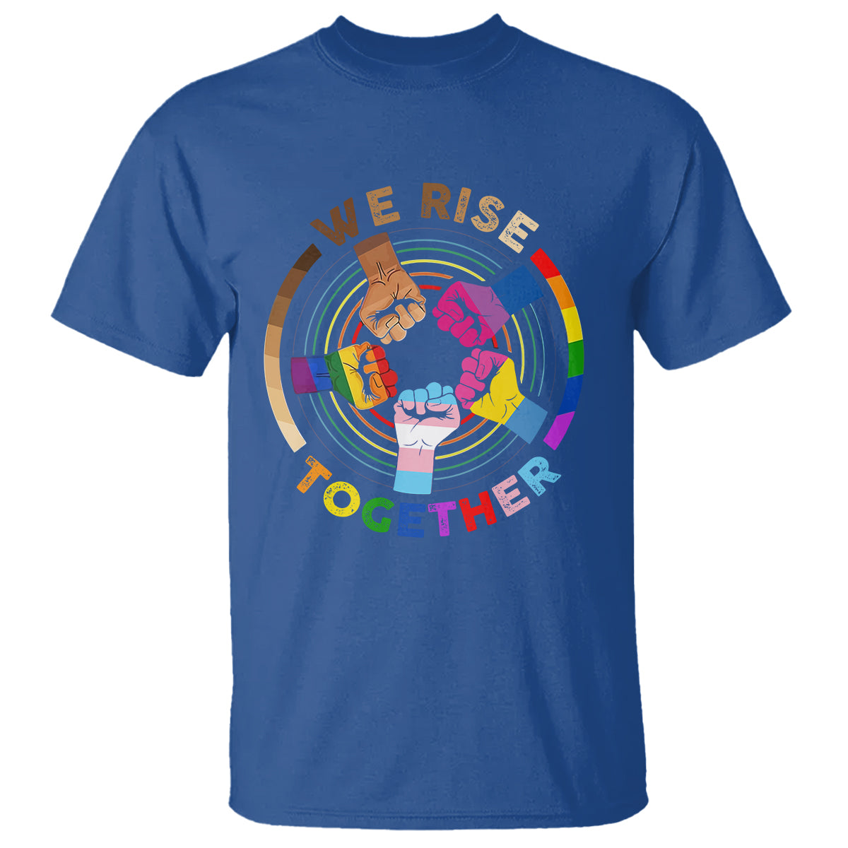 Black History Month T Shirt We Rise Together Equality Awesome Melanin LGBT - Wonder Print Shop