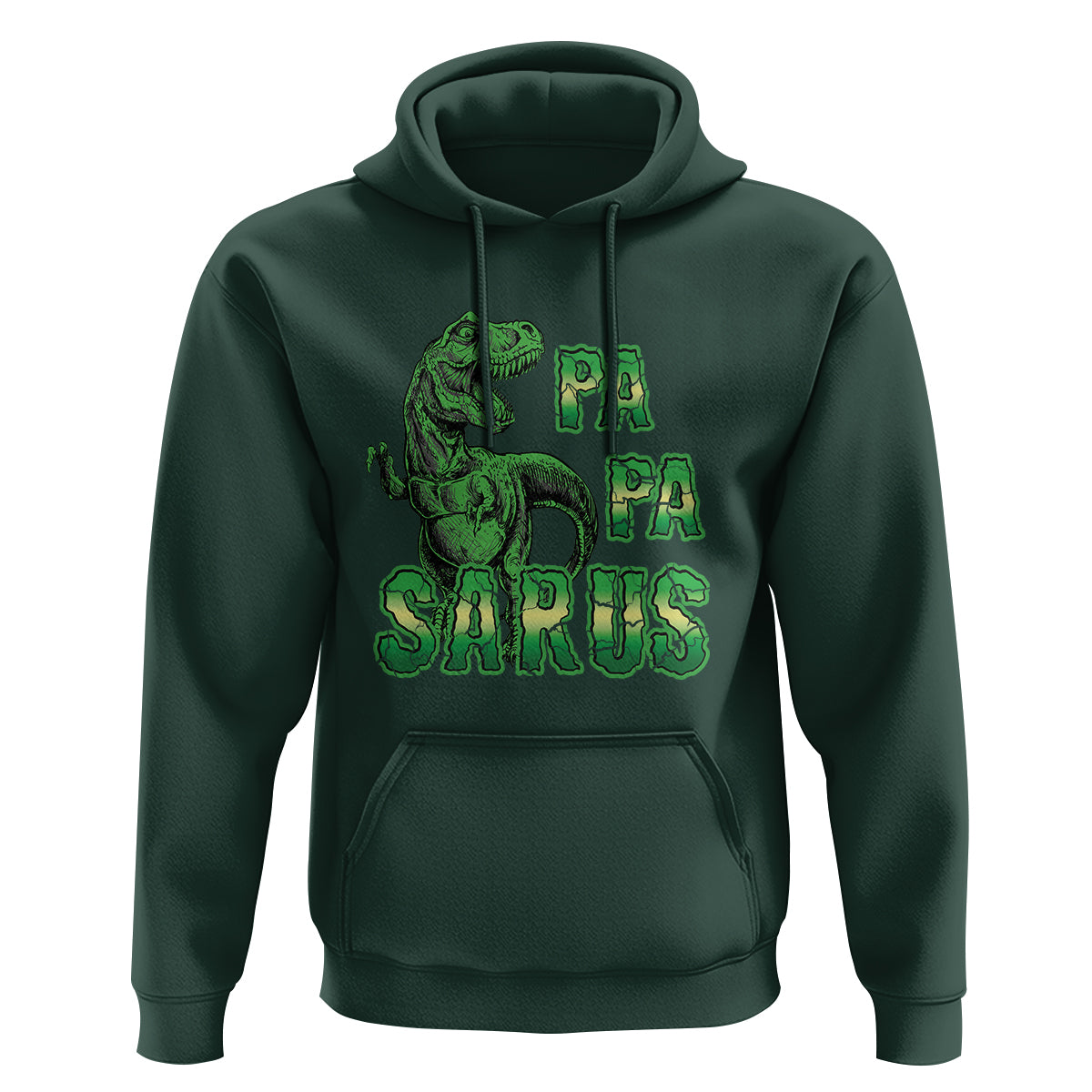 Papasaurus Funny Dinosaur Father's Day Hoodie - Wonder Print Shop