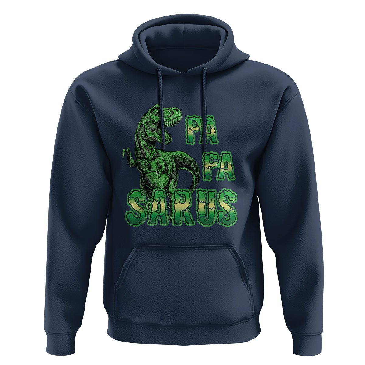 Papasaurus Funny Dinosaur Father's Day Hoodie - Wonder Print Shop