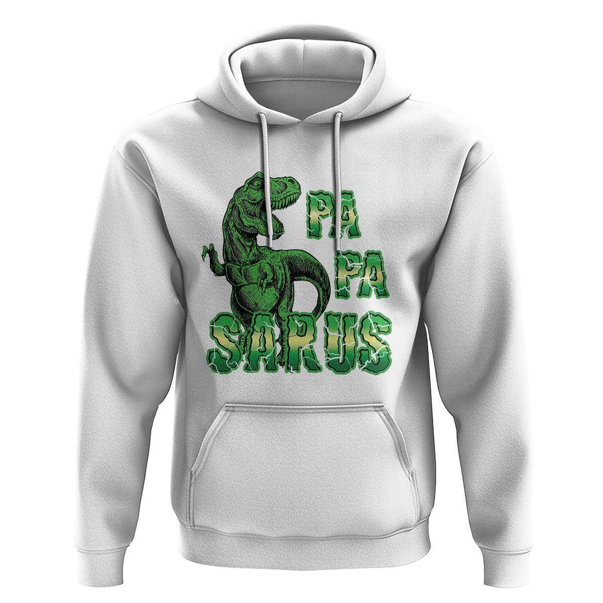 Papasaurus Funny Dinosaur Father's Day Hoodie - Wonder Print Shop