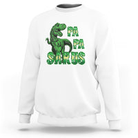 Papasaurus Funny Dinosaur Father's Day Sweatshirt - Wonder Print Shop