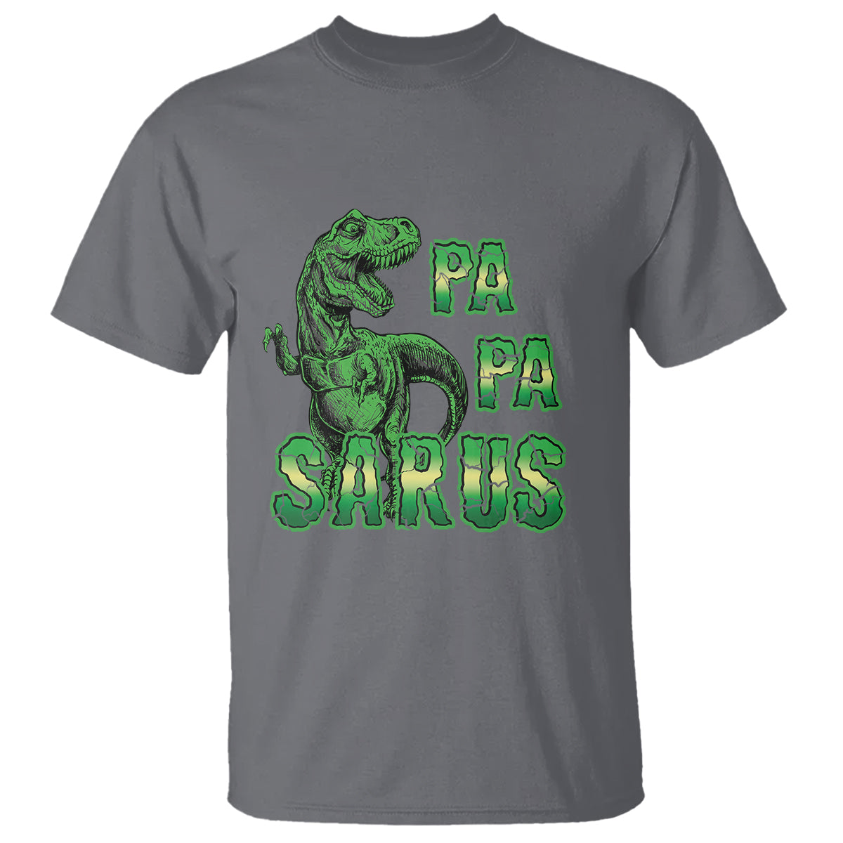 Papasaurus Funny Dinosaur Father's Day T Shirt - Wonder Print Shop
