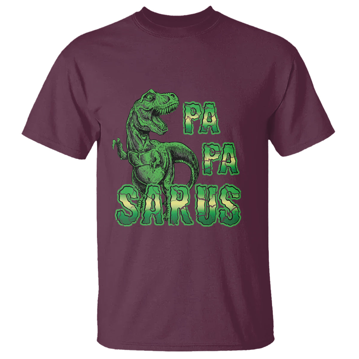 Papasaurus Funny Dinosaur Father's Day T Shirt - Wonder Print Shop