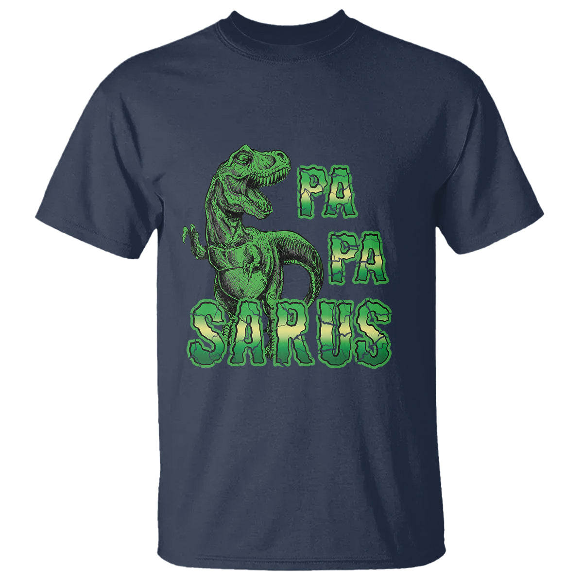 Papasaurus Funny Dinosaur Father's Day T Shirt - Wonder Print Shop
