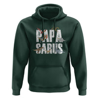 Papasaurus Funny Dinosaur Father's Day Hoodie - Wonder Print Shop