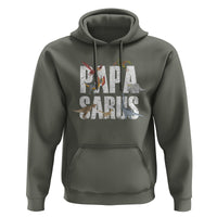 Papasaurus Funny Dinosaur Father's Day Hoodie - Wonder Print Shop