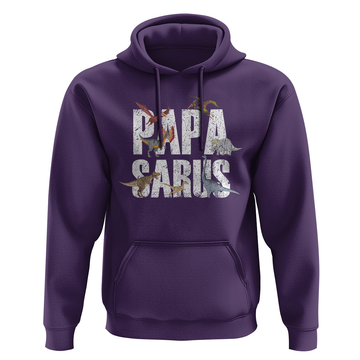 Papasaurus Funny Dinosaur Father's Day Hoodie - Wonder Print Shop