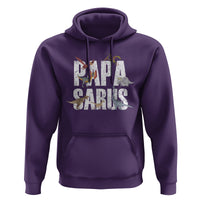 Papasaurus Funny Dinosaur Father's Day Hoodie - Wonder Print Shop