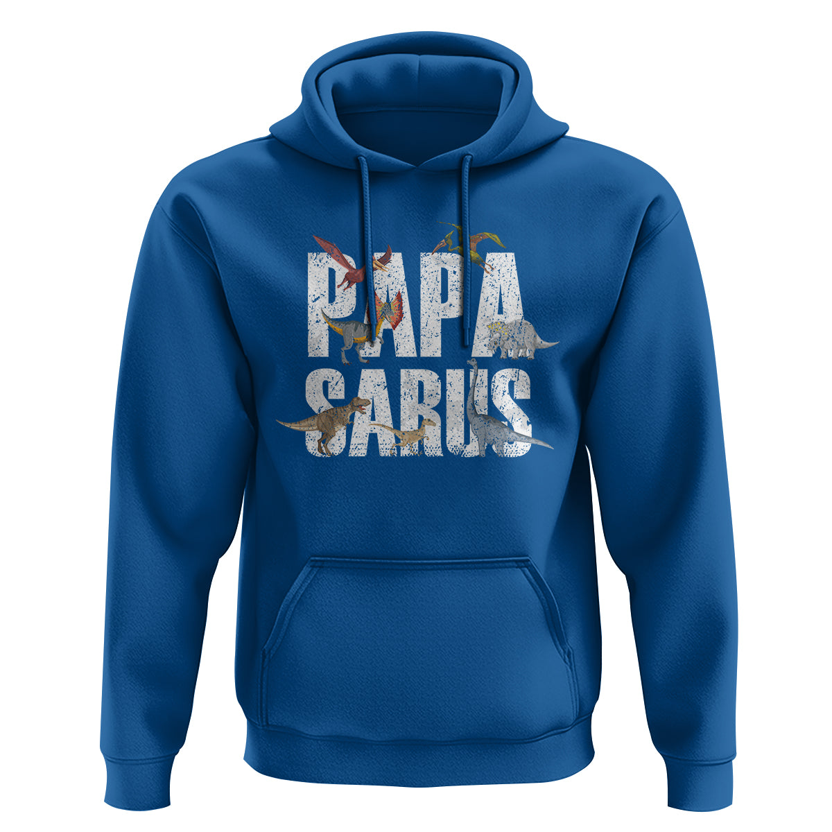 Papasaurus Funny Dinosaur Father's Day Hoodie - Wonder Print Shop