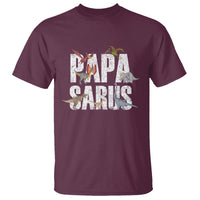 Papasaurus Funny Dinosaur Father's Day T Shirt - Wonder Print Shop