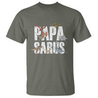 Papasaurus Funny Dinosaur Father's Day T Shirt - Wonder Print Shop