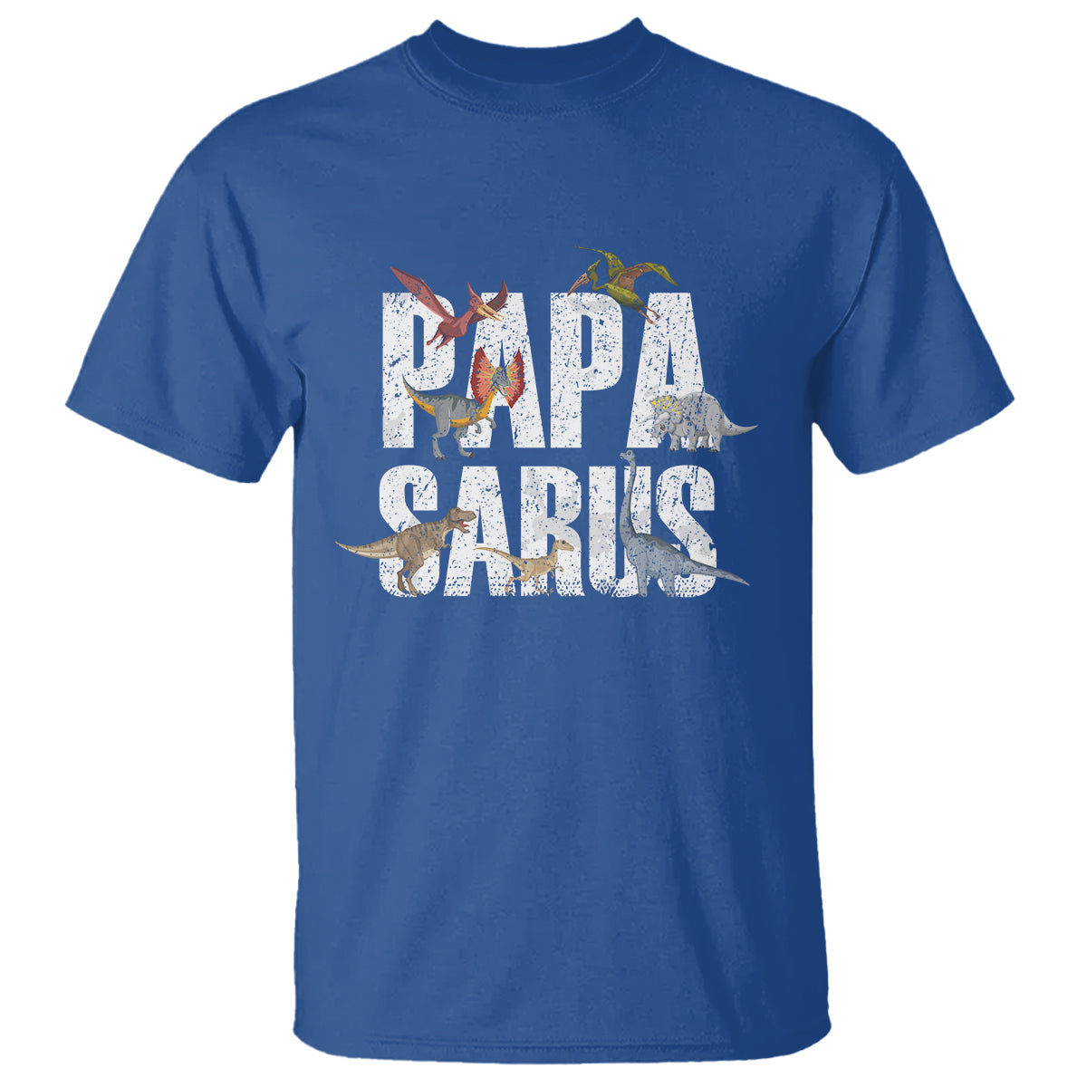 Papasaurus Funny Dinosaur Father's Day T Shirt - Wonder Print Shop