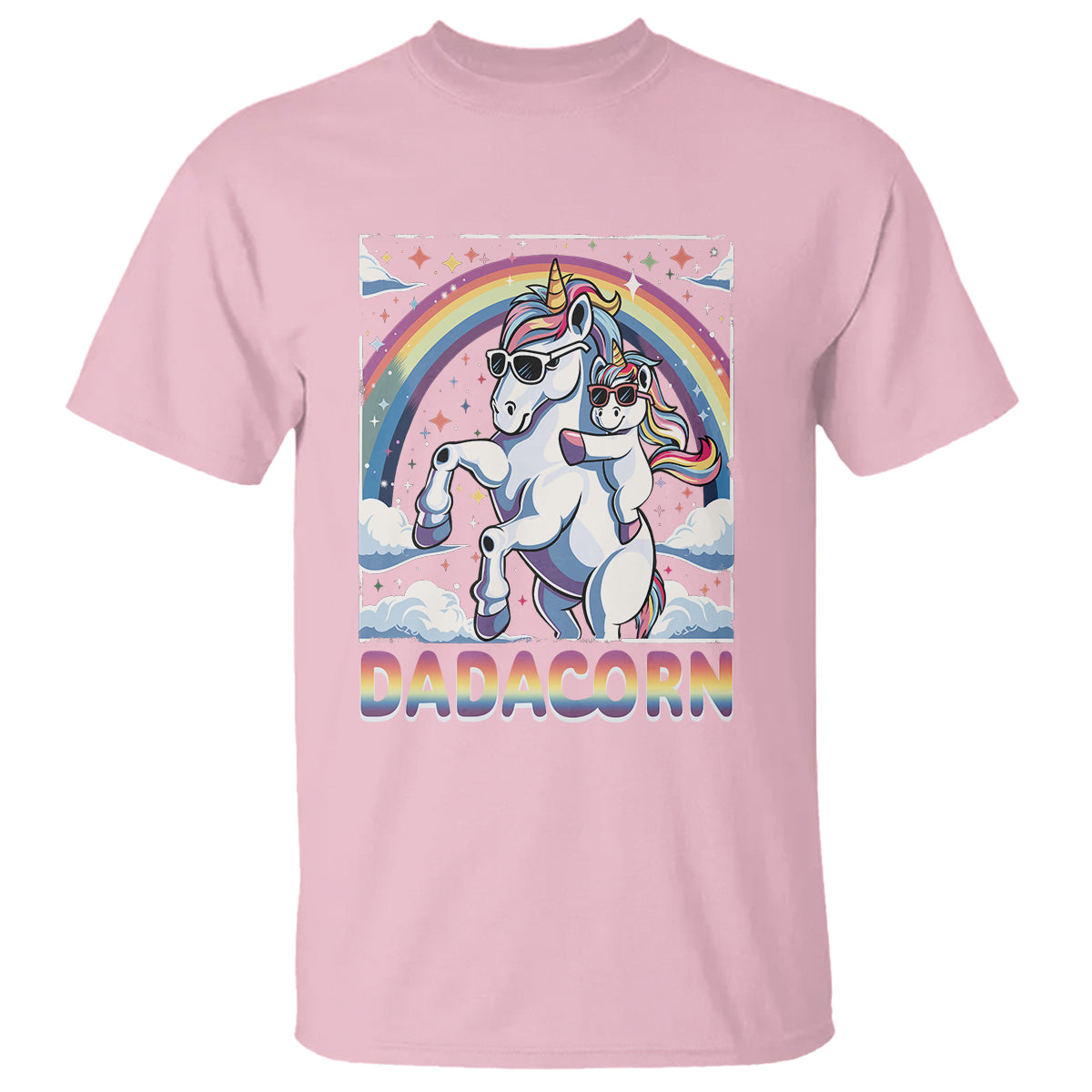 Dadacorn Funny Unicorn Father's Day T Shirt - Wonder Print Shop