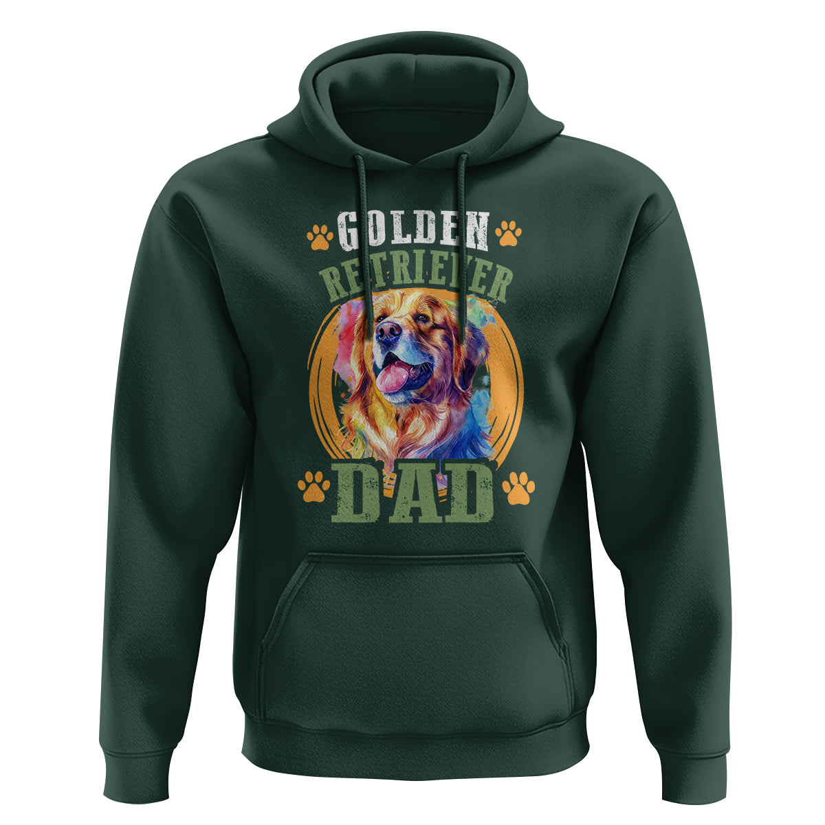 Golden Retriever Dad Dog Dad Father's Day Hoodie - Wonder Print Shop