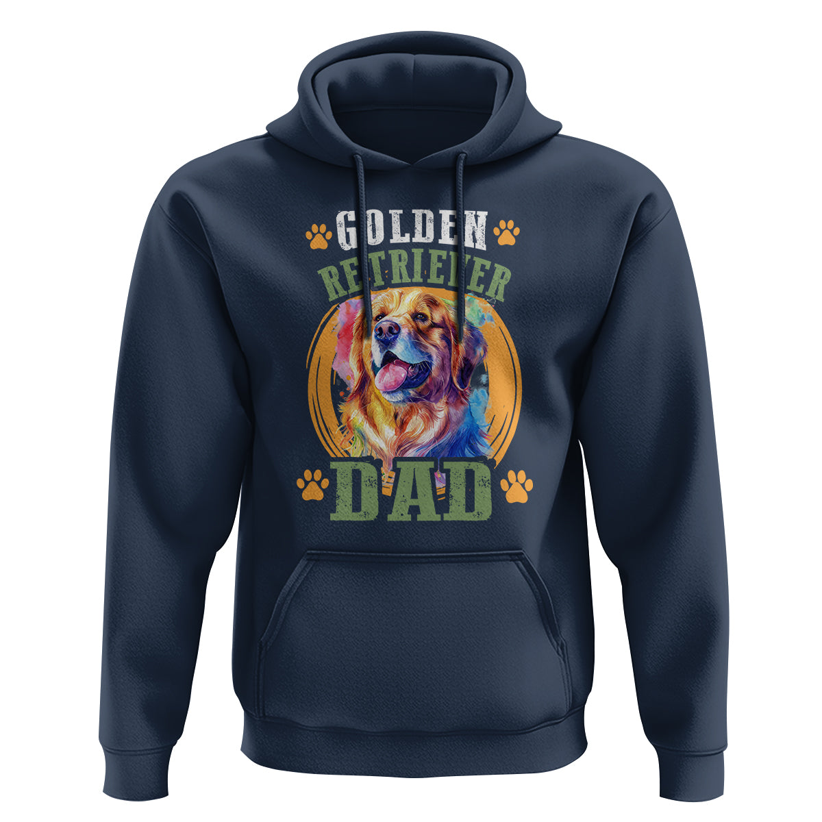 Golden Retriever Dad Dog Dad Father's Day Hoodie - Wonder Print Shop