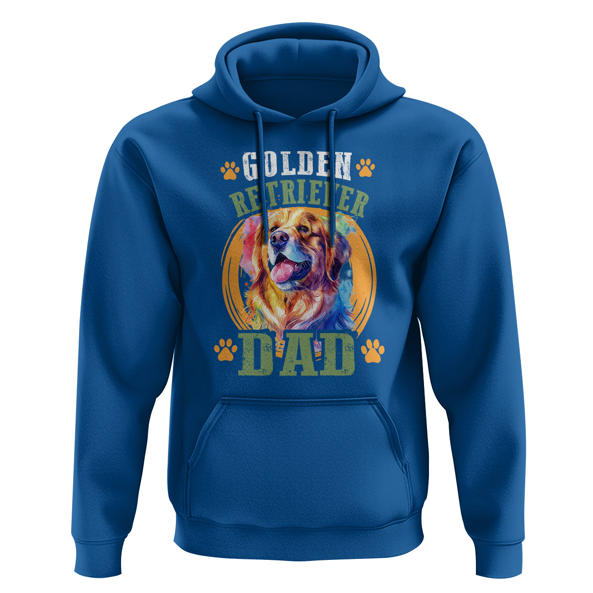 Golden Retriever Dad Dog Dad Father's Day Hoodie - Wonder Print Shop