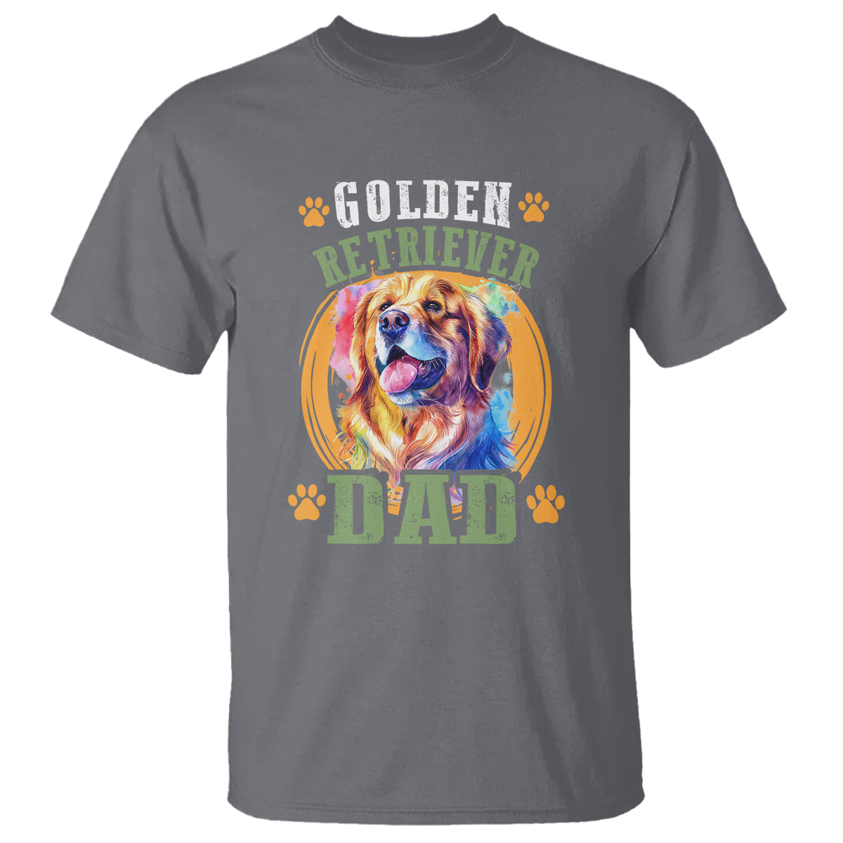 Golden Retriever Dad Dog Dad Father's Day T Shirt - Wonder Print Shop