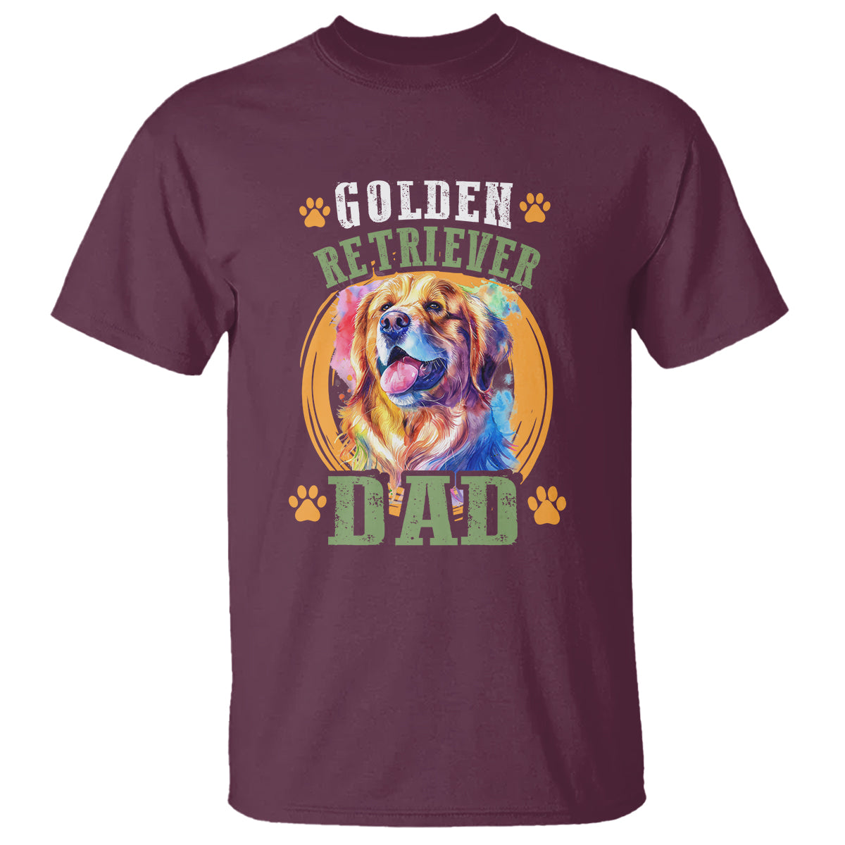 Golden Retriever Dad Dog Dad Father's Day T Shirt - Wonder Print Shop