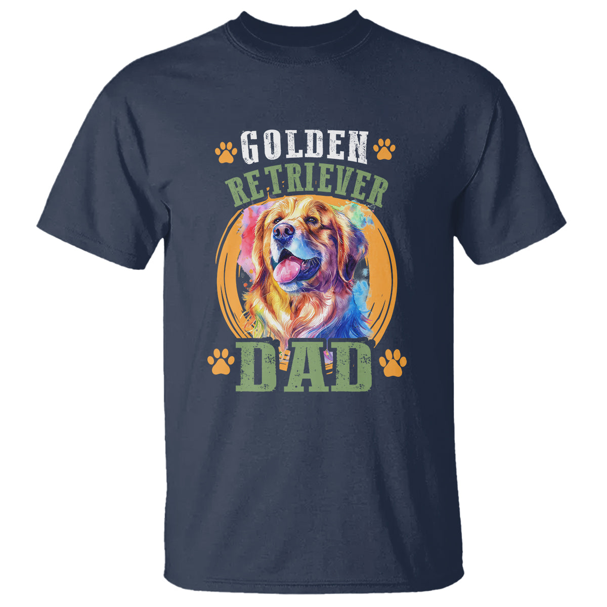 Golden Retriever Dad Dog Dad Father's Day T Shirt - Wonder Print Shop