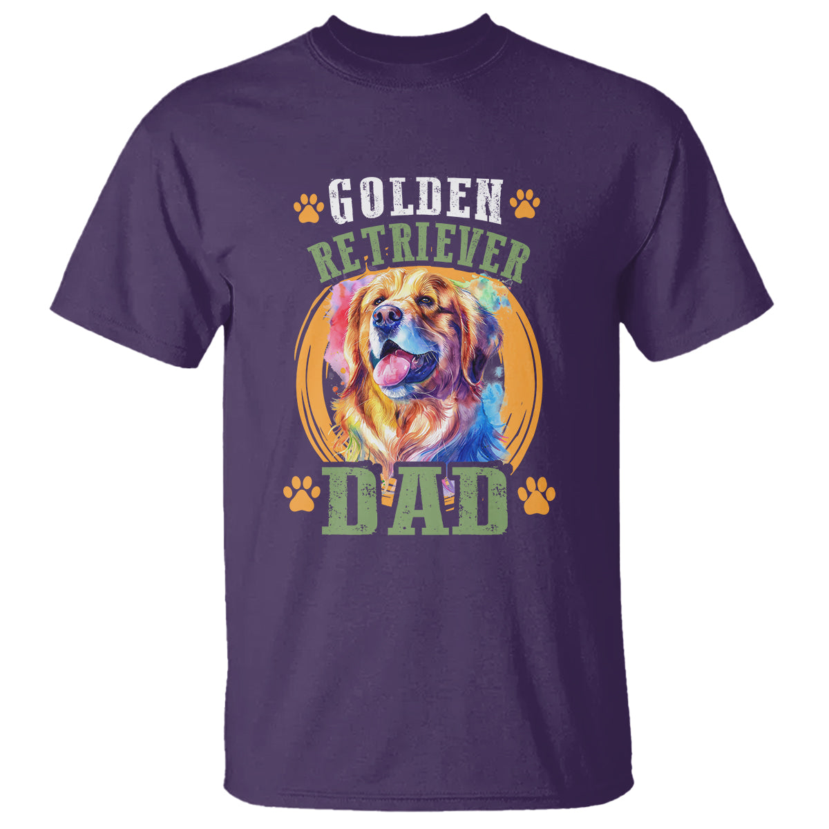 Golden Retriever Dad Dog Dad Father's Day T Shirt - Wonder Print Shop