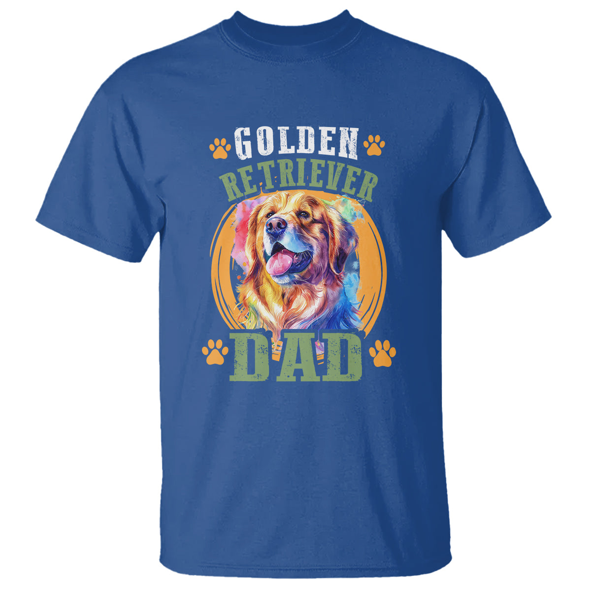 Golden Retriever Dad Dog Dad Father's Day T Shirt - Wonder Print Shop