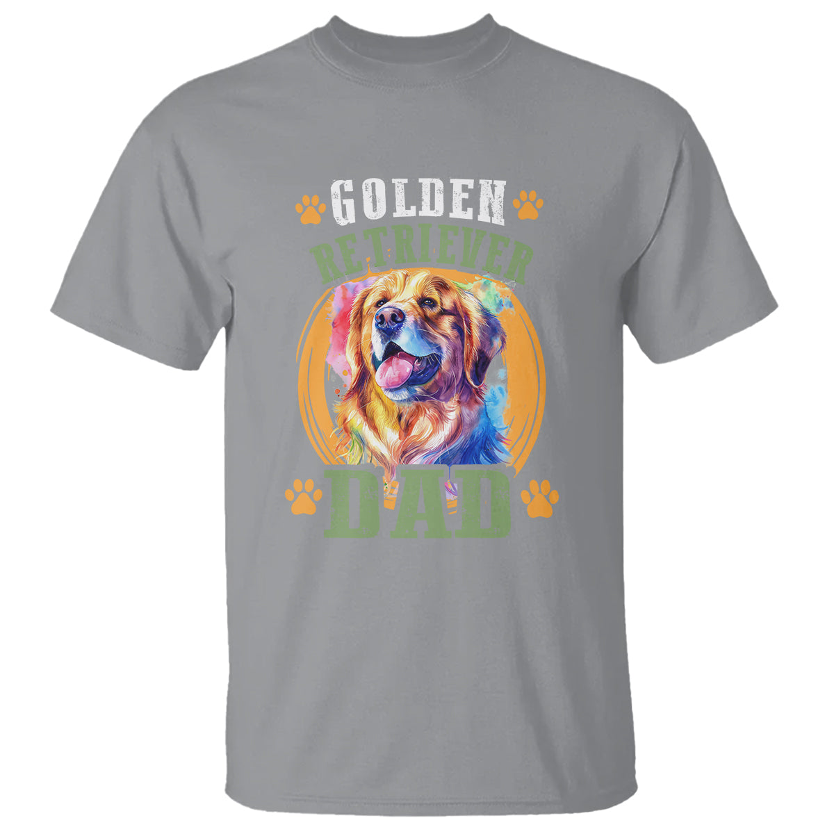 Golden Retriever Dad Dog Dad Father's Day T Shirt - Wonder Print Shop