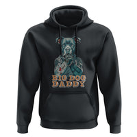 Dog Dad Hoodie Pitbull Dog Tattoo I Love Dad Father's Day Dog Lover - Wonder Print Shop