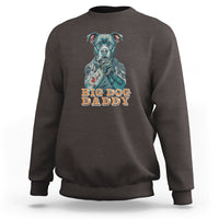 Dog Dad Sweatshirt Pitbull Dog Tattoo I Love Dad Father's Day Dog Lover - Wonder Print Shop